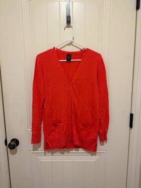 Gap Women's Cardigan - Bright Coral - Size Small